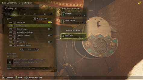 Monster Hunter World: Dash Juice .